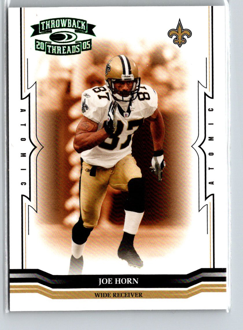 2005 Donruss Throwback Threads #92 Joe Horn Green #/175 i15