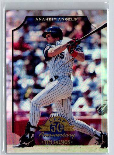 1998 Donruss Collections Leaf #PC 216 Tim Salmon Prized Collections i22