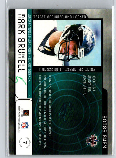 2001 Pacific Vanguard #7 Mark Brunell Bombs Away #/999 i25