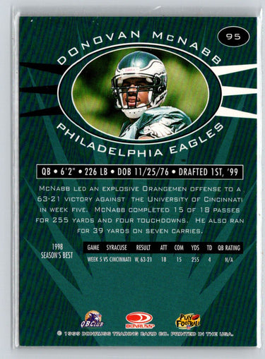 1999 Donruss Preferred QBC #95 Donovan McNabb i23