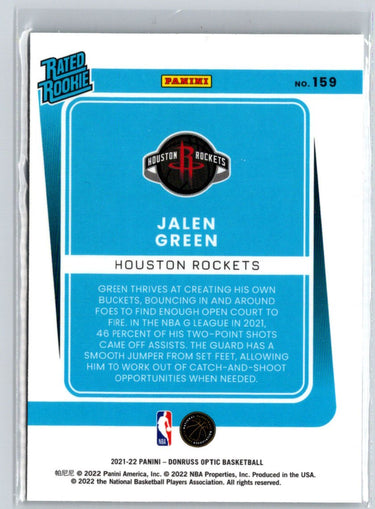 2021-22 Donruss Optic #159 Jalen Green i29
