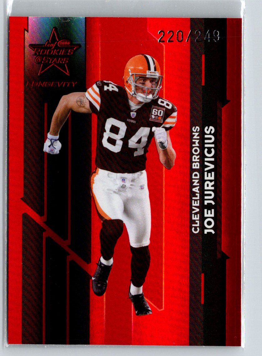 2006 Leaf Rookies & Stars Longevity #26 Joe Jurevicius Ruby #/249 i31