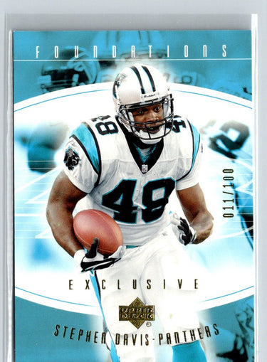 2004 Upper Deck Foundations #14 Stephen Davis Exclusive Gold #/100 i18