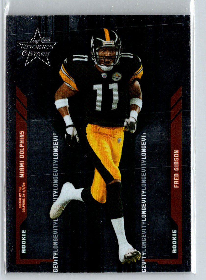2005 Leaf Rookies & Stars #111 Fred Gibson Longevity #/99 i18