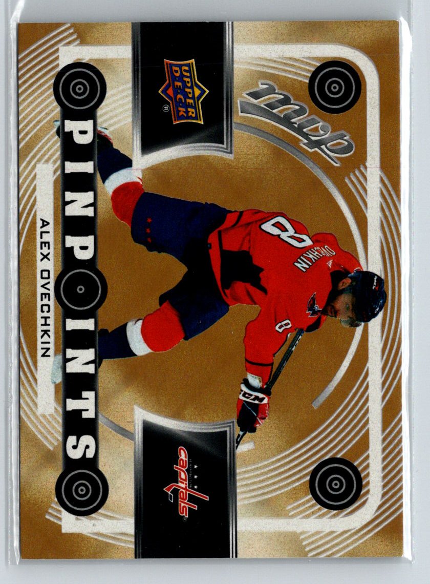 2022-23 Upper Deck MVP #PP-8 Alex Ovechkin Pinpoints Gold i23