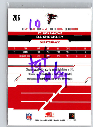 2006 Leaf Rookies & Stars Longevity #206 D.J. Shockley Ruby #/199 i24