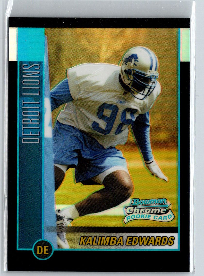2002 Bowman Chrome #124 Kalimba Edwards Refractors #/500 i24