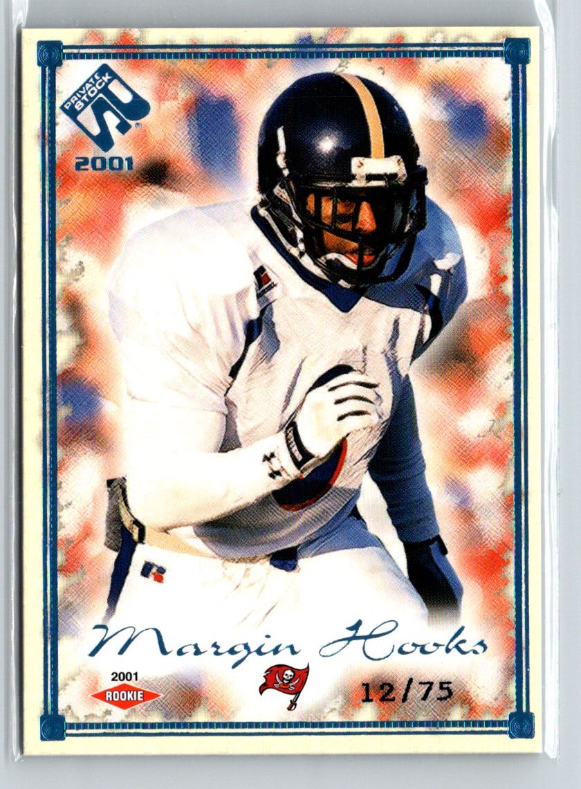 2001 Pacific Private Stock #170 Margin Hooks Blue Framed #/75 i26