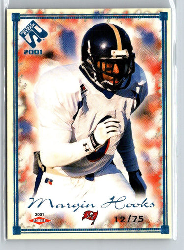 2001 Pacific Private Stock #170 Margin Hooks Blue Framed #/75 i26