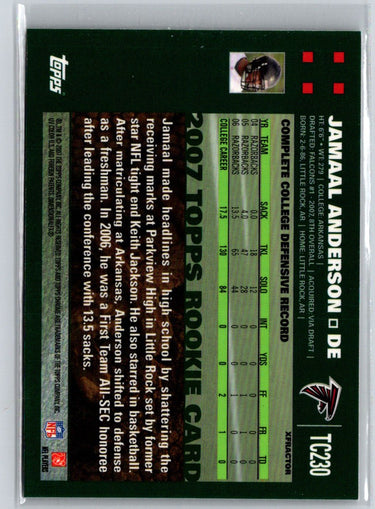 2007 Topps Chrome #TC230 Jamaal Anderson Xfractors i27