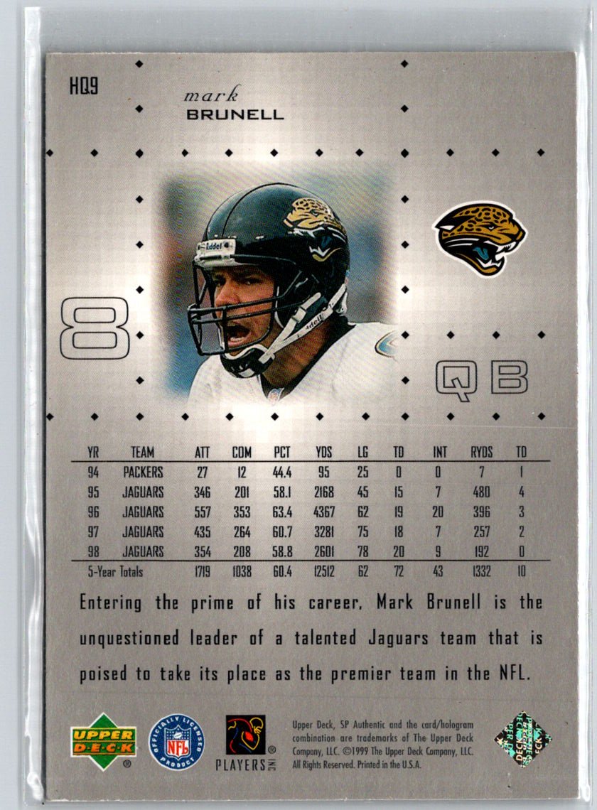 1999 SP Authentic #HQ9 Mark Brunell NFL HeadQuarters i27