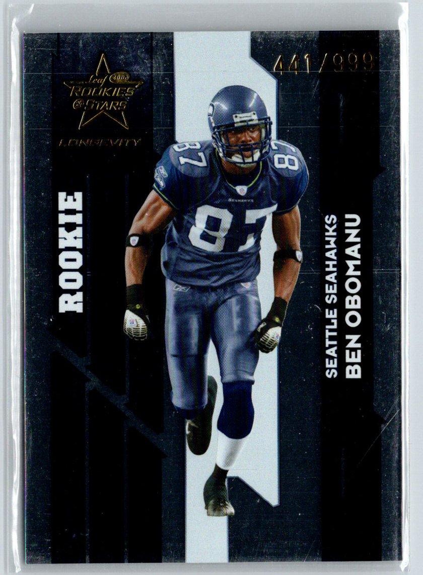 2006 Leaf Rookies & Stars Longevity #113 Ben Obomanu #/999 i27