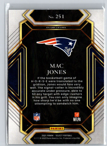 2021 Panini Select #251 Mac Jones i29