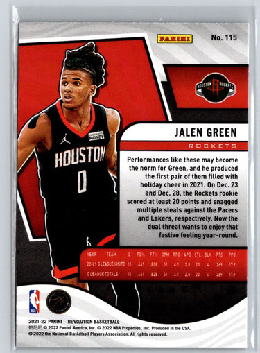 2021-22 Panini Revolution #115 Jalen Green i29