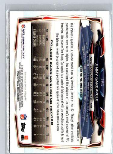 2014 Topps Chrome #150 Jimmy Garoppolo i29