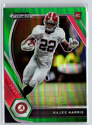 2021 Panini Prizm Draft Picks Collegiate #102 Najee Harris Green Wave i29