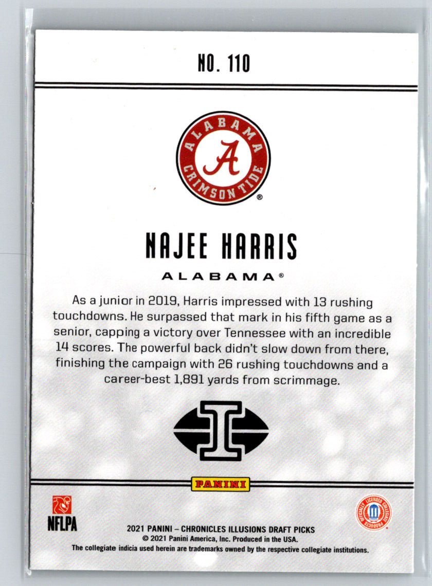 2021 Panini Chronicles Draft Picks #110 Najee Harris Green i30