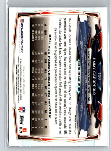 2014 Topps Chrome #150 Jimmy Garoppolo i30