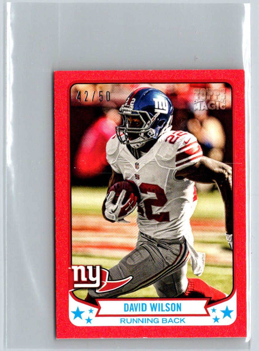 2013 Topps Magic #121 David Wilson Mini Red Border #/50 i30