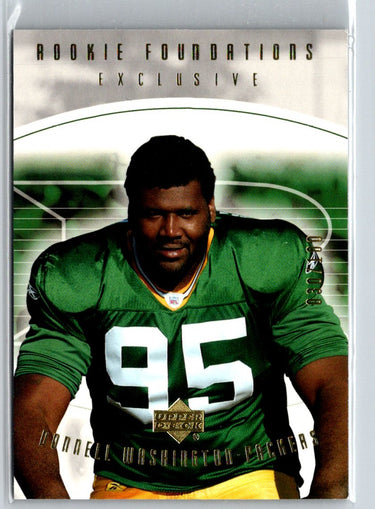 2004 Upper Deck Foundations #238 Donnell Washington Exclusive Gold #/100 i31