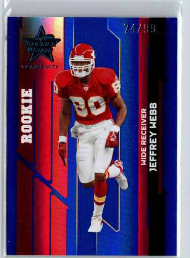 2006 Leaf Rookies & Stars Longevity #233 Jeffrey Webb Sapphire #/99 i31