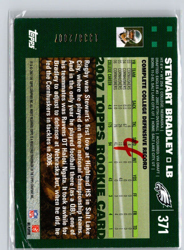 2007 Topps #371 Stewart Bradley Copper #/2007 i31