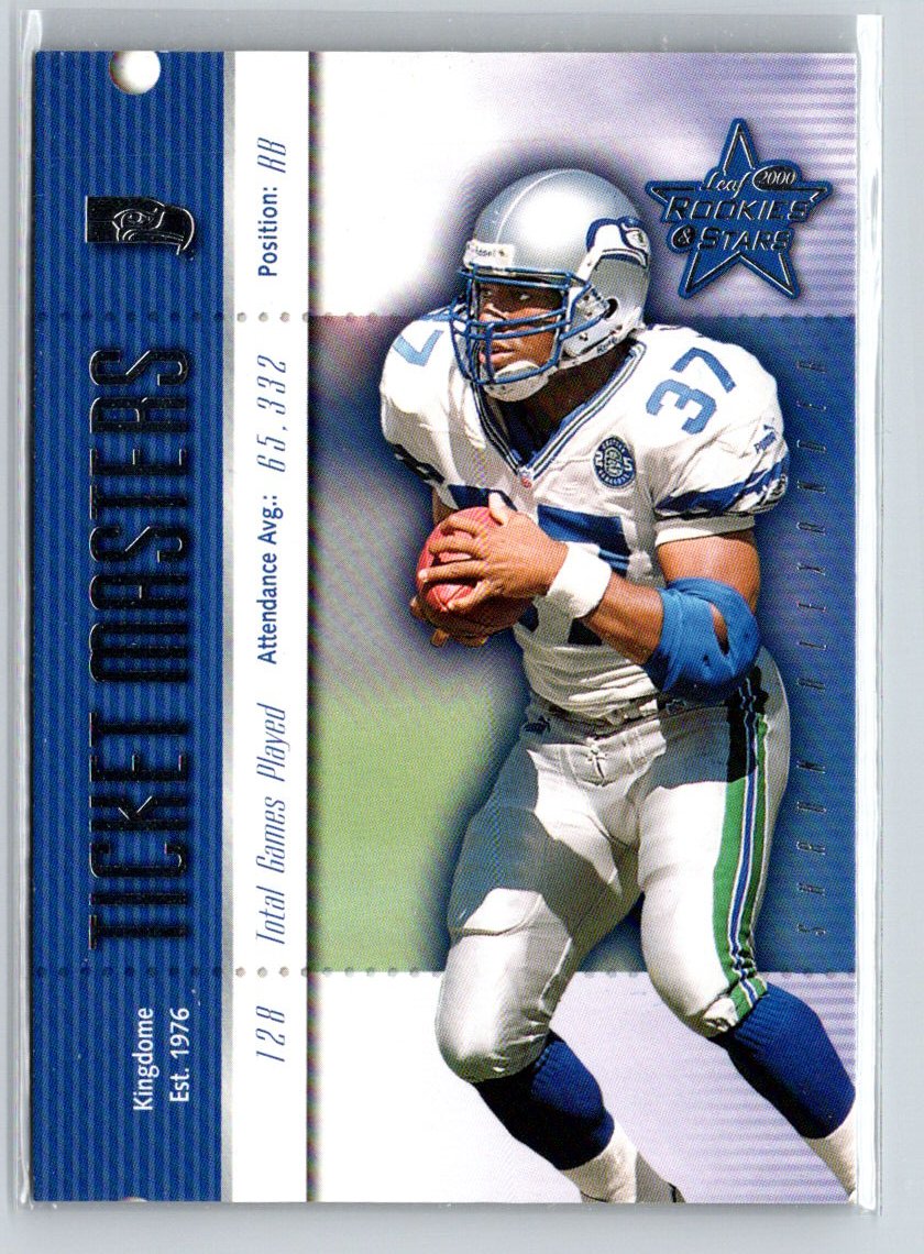 2000 Rookies Stars #TM26 Shaun Alexander Ricky Watters Ticket Masters #/2000 i32