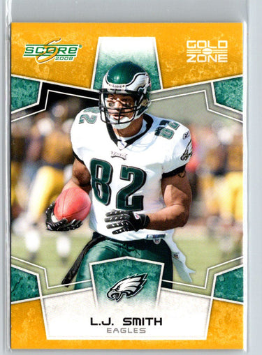 2008 Score #244 L.J. Smith Gold Zone #/400 i33