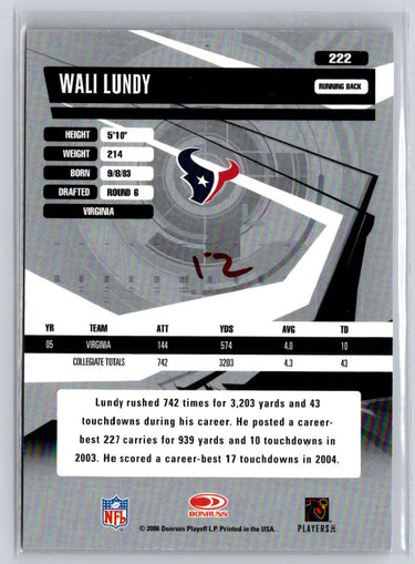 2006 Donruss Elite #222 Wali Lundy #/599 i33