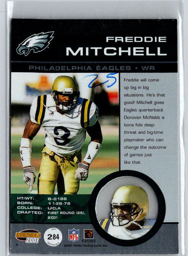 2001 Pacific Invincible #284 Freddie Mitchell Blue #/99 i34