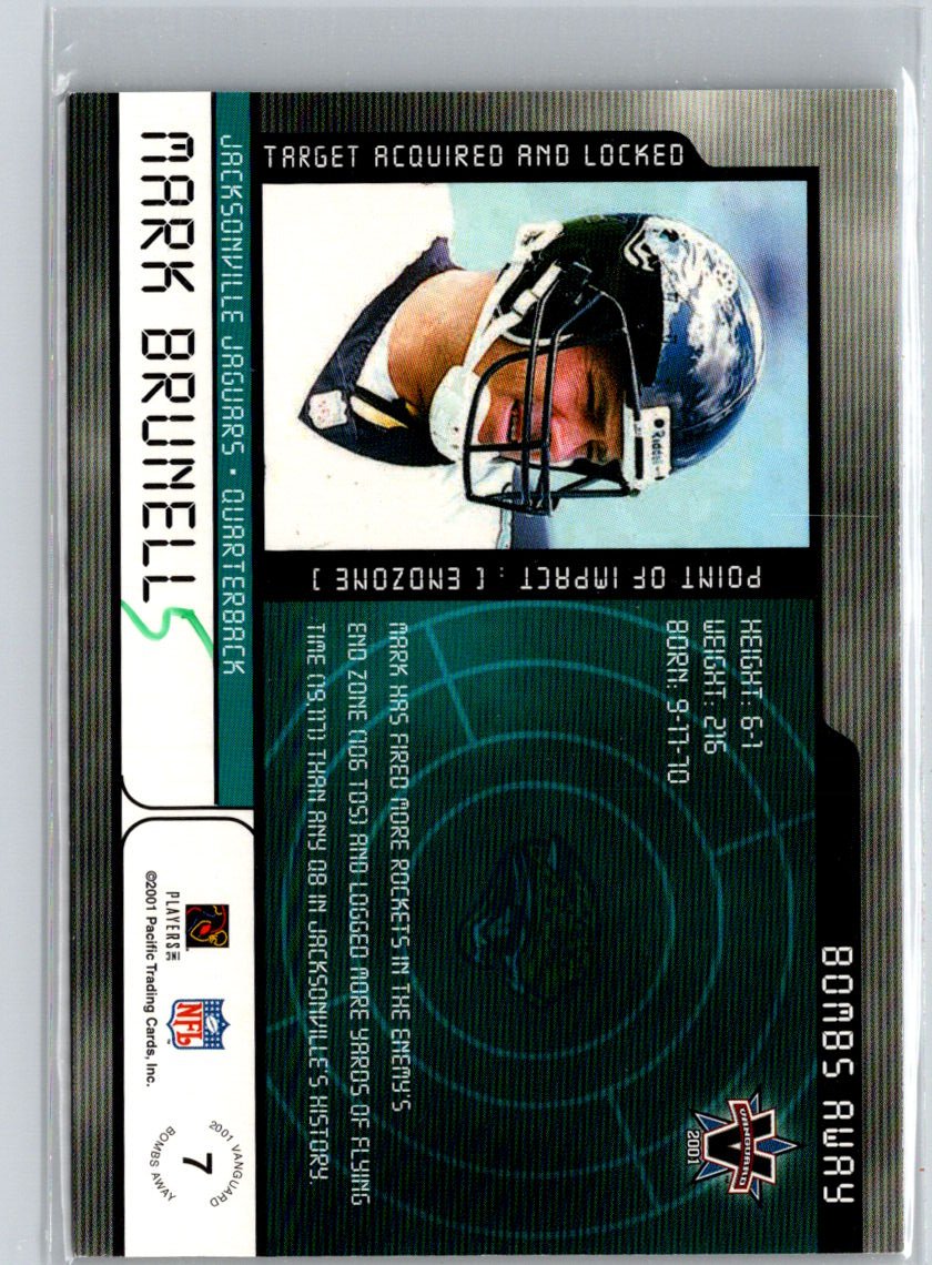 2001 Pacific Vanguard #7 Mark Brunell Bombs Away #/999 i34