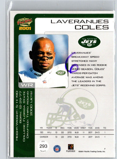 2001 Pacific #293 Laveranues Coles Retail LTD #/299 i34
