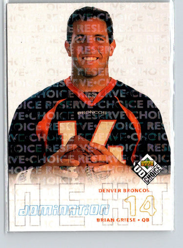1998 UD Choice #283 Brian Griese Choice Reserve i35