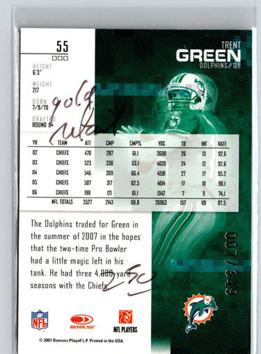 2007 Leaf Rookies & Stars #55 Trent Green Gold Retail #/349 i35
