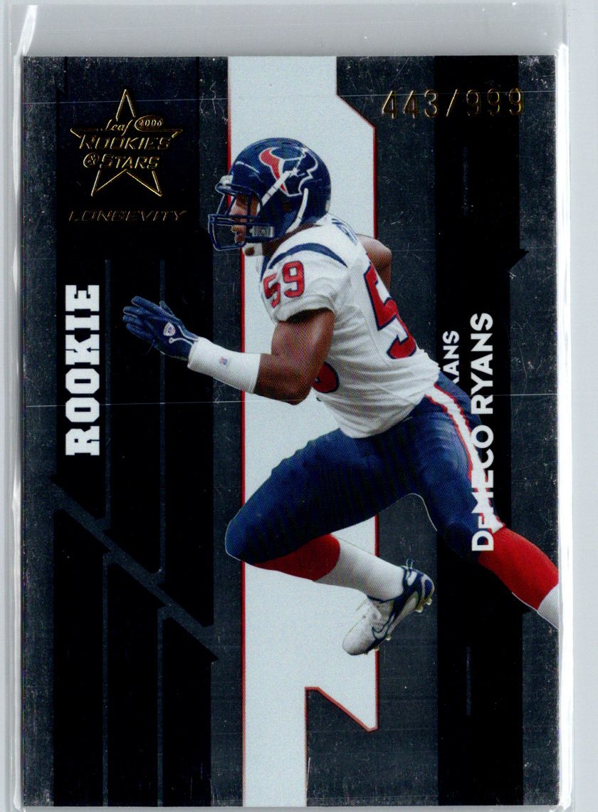 2006 Leaf Rookies & Stars Longevity #161 DeMeco Ryans #/999 i35