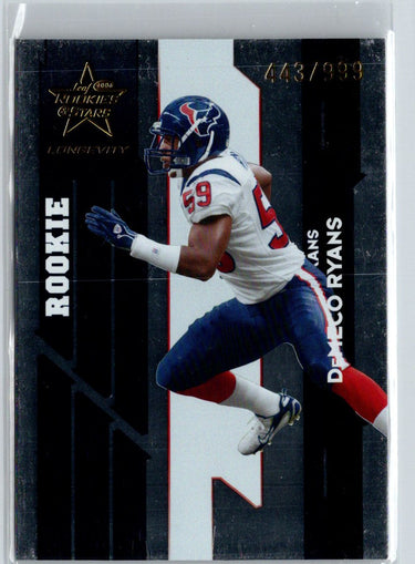 2006 Leaf Rookies & Stars Longevity #161 DeMeco Ryans #/999 i35