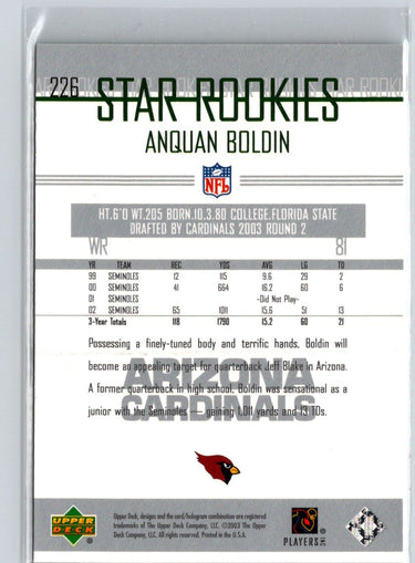 2003 Upper Deck #226 Anquan Boldin i35