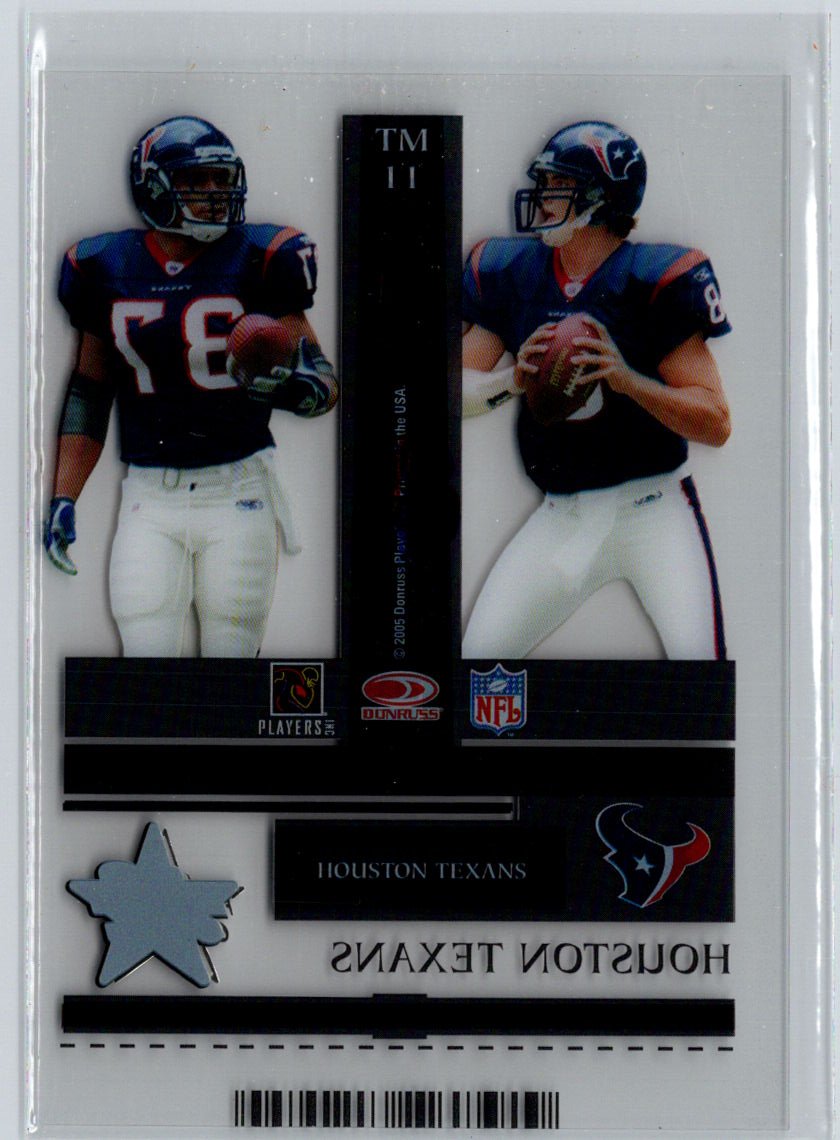 2005 Leaf Rookies Stars #TM11 David Carr Domanick Davis Ticket Masters #/750 i36