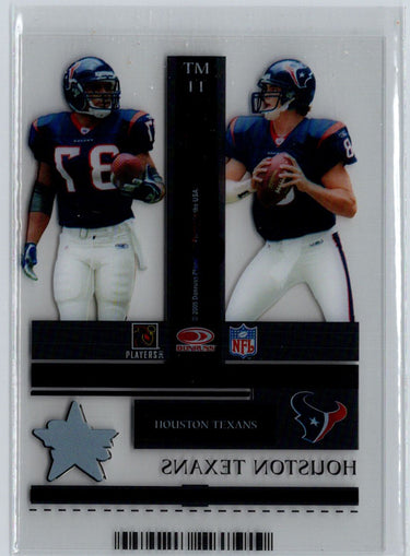 2005 Leaf Rookies Stars #TM11 David Carr Domanick Davis Ticket Masters #/750 i36