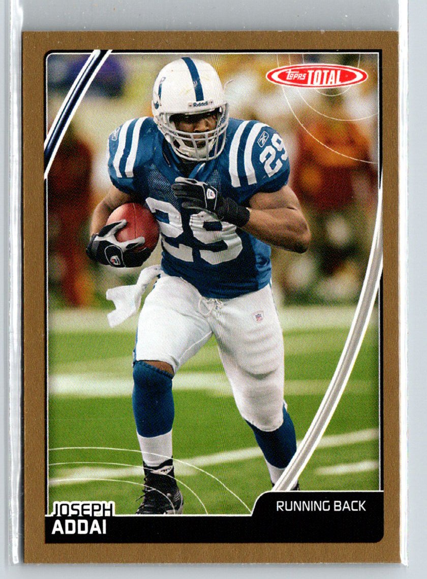 2007 Topps Total #304 Joseph Addai 1st Edition Copper i37