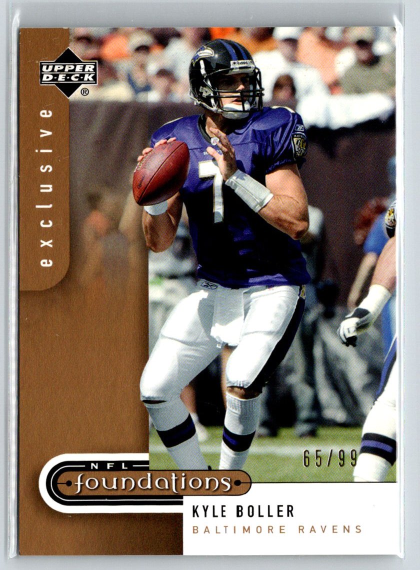 2005 Upper Deck Foundations #9 Kyle Boller Exclusive Gold #/99 i37