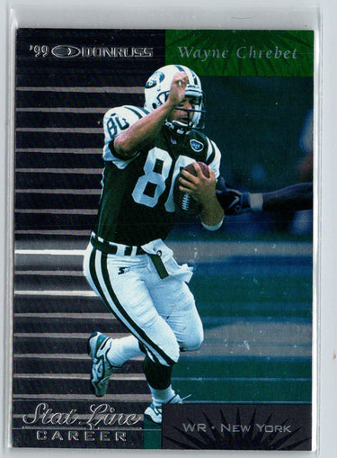 1999 Donruss #90 Wayne Chrebet Stat Line Career #/283 i37