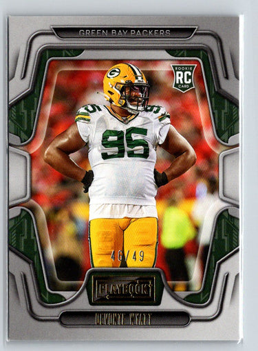 2022 Panini Playbook #181 Devonte Wyatt Gold #/49 i37