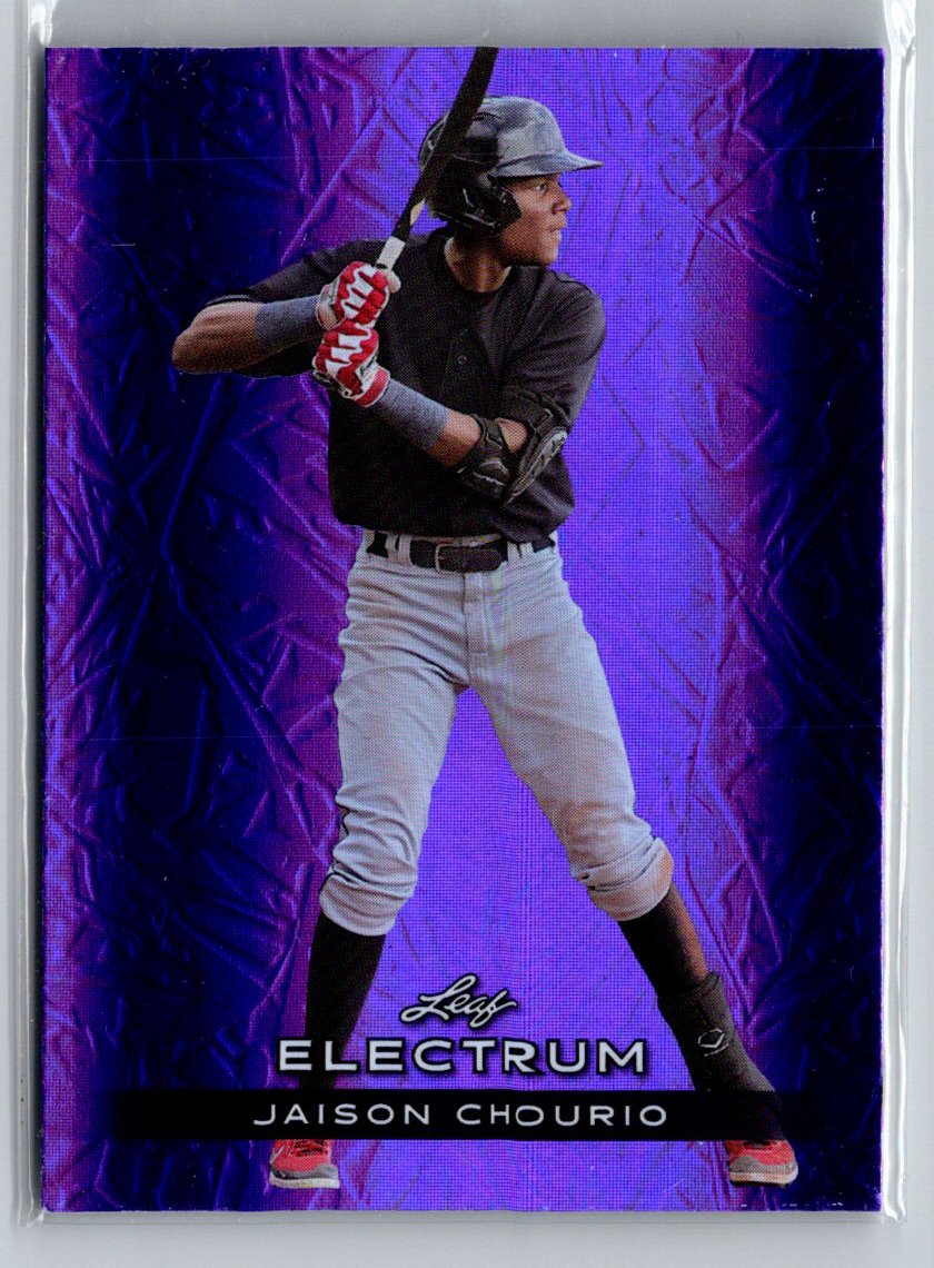 2024 Leaf Electrum #38 Jaison Chourio Purple #/49 i39