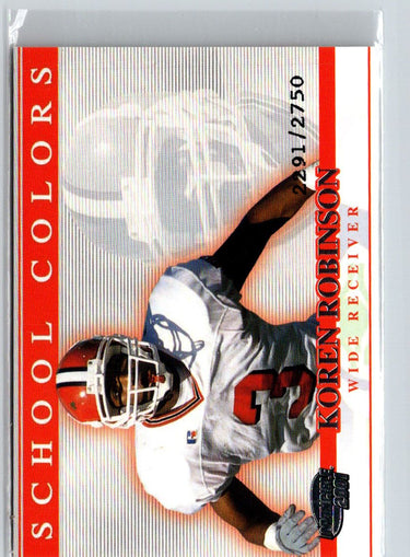2001 Pacific Invincible #29 Koren Robinson School Colors #/2750 i39