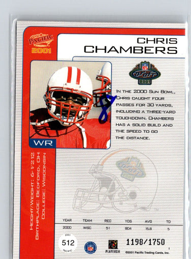 2001 Pacific #512 Chris Chambers #/1750 i39