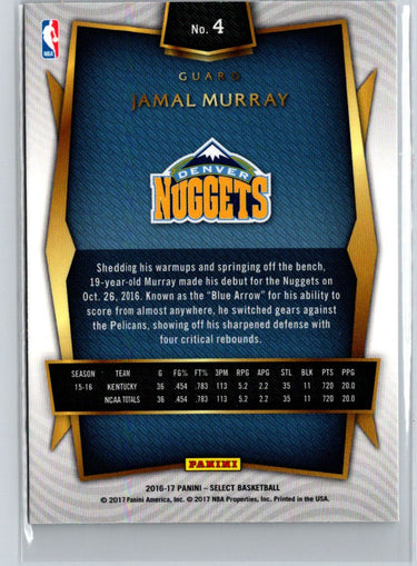2016-17 Panini Select #4 Jamal Murray i40