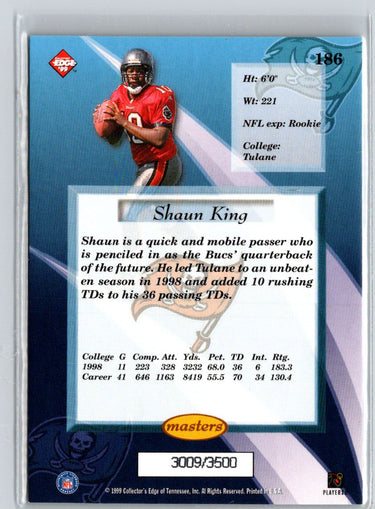 1999 Collector's Edge Masters #186 Shaun King HoloSilver #/3500 i41
