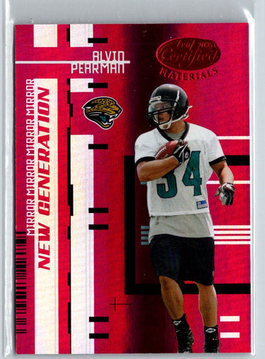 2005 Leaf Certified Materials #175 Alvin Pearman Mirror Red #/100 i41