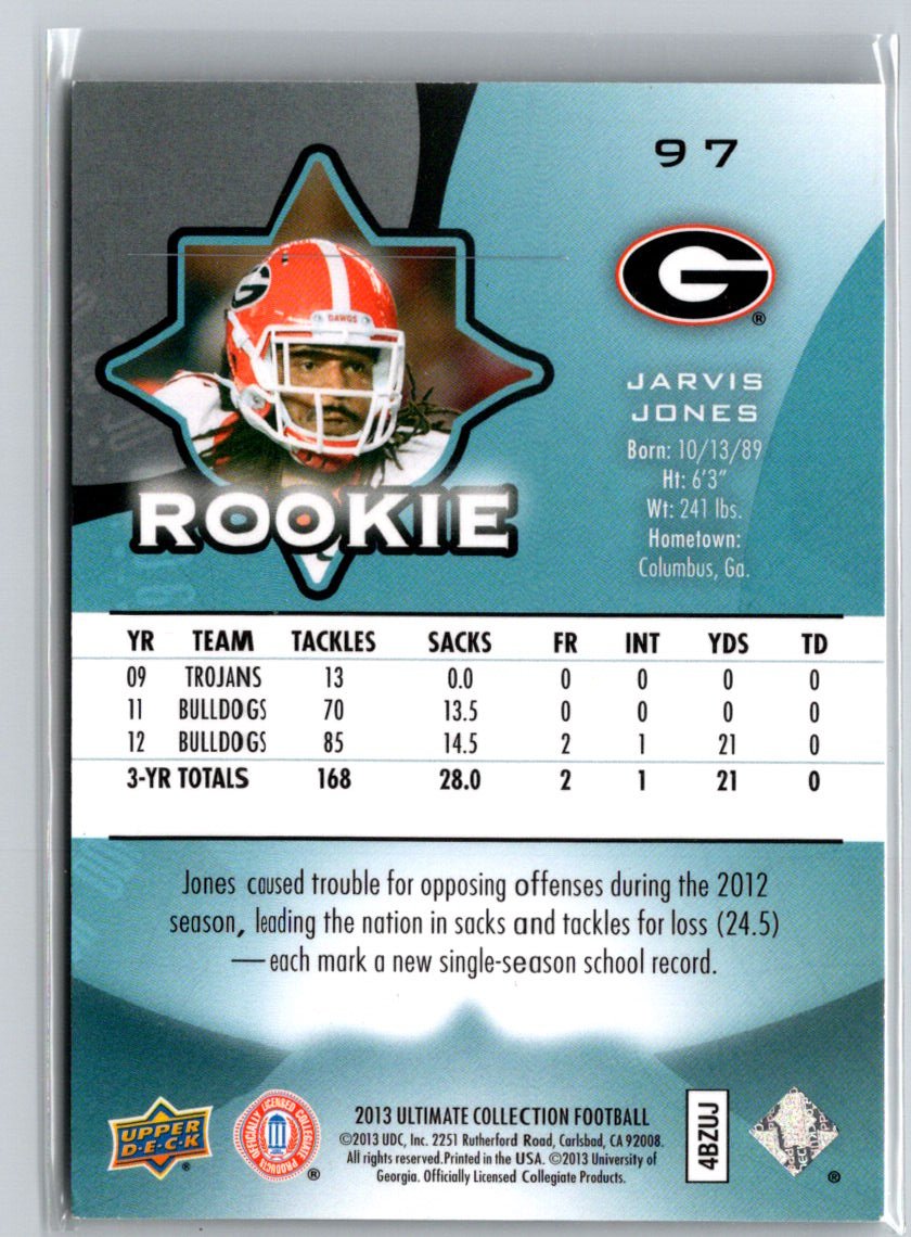2013 Upper Deck Ultimate Collection #97 Jarvis Jones #/99 i42